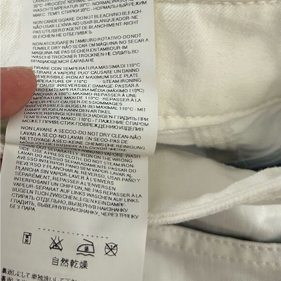 Emporio Armani White New Sabrina Skinny Jeans Designer Size 28 - Picture 8 of 16